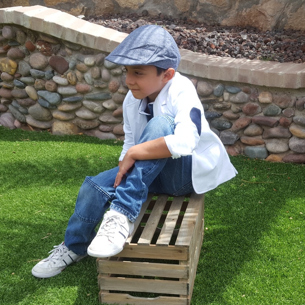 Kids white blazer - Picture 3 of 5